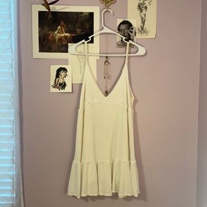 White short romper dress, never worn